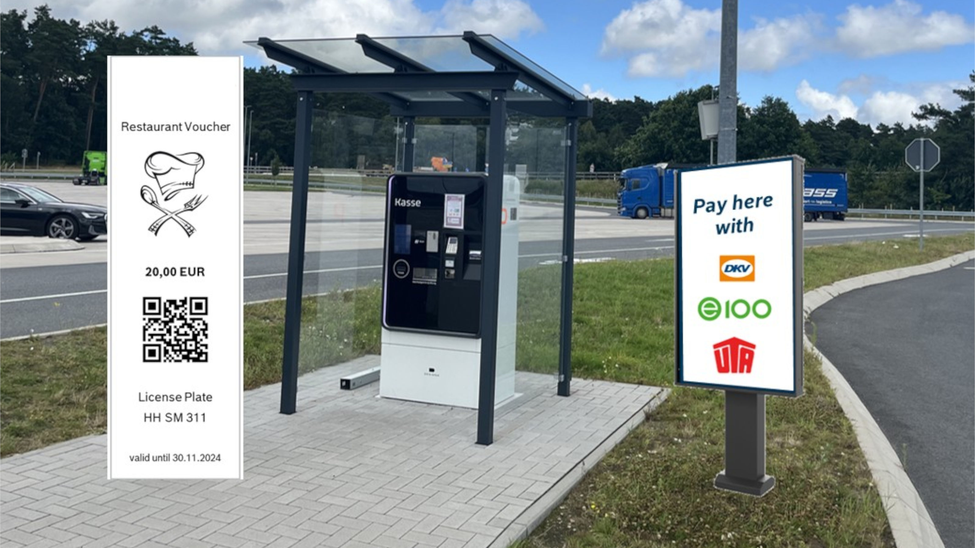 Automated entrance payment terminal